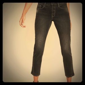 Old Navy Power Straight Button Fly Ankle Jeans